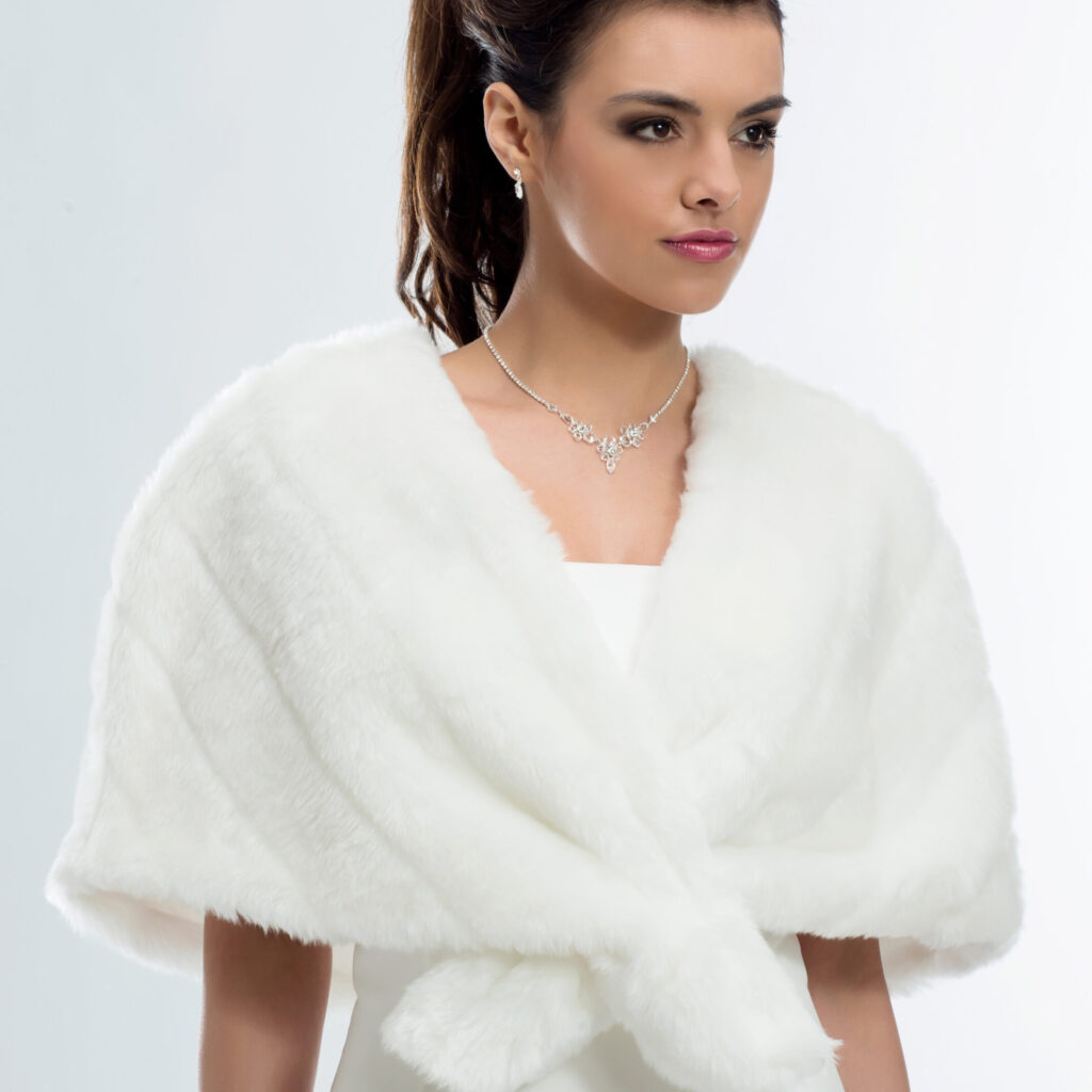 Stola van imitatie bont