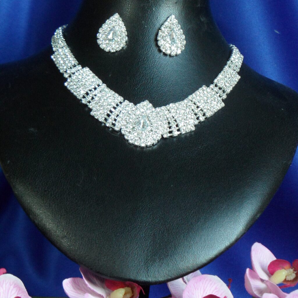 vintage strass ketting